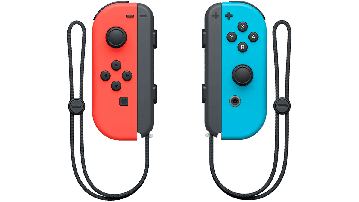 Joy con red and blue